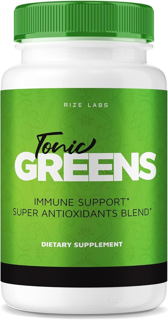 labos - Capsules Tonic Greens, pilules de soutien immunitaire, supplément de formule avancé, mélange Super Antioxydants (60 capsules)