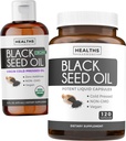 Huile de Graine Noire Liquid & Soft-Gels (2-Mois) Huile de Graine Noire Liquid & Capsule Combo (16fl.oz & 120 Capsules Soft-Gel) 100% Premium Nigella Sativa Huile de Graine de Cumin Noir (non-OGM)