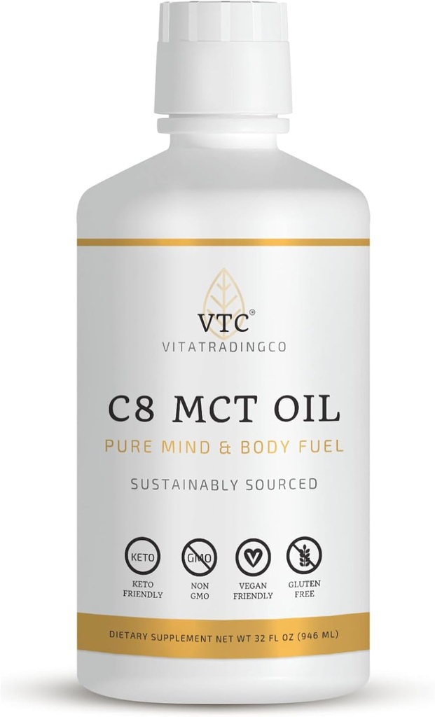 VTC VitaTradingCo. 100% Pure C8 MCT Oil.