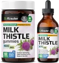 BIO KRAUTER Thistle de lait 60 Gummies et lait Thistle Teinture 4 Fl. Oz.