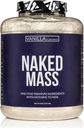 NAKED Vanilla Mass - Poudre naturelle de protéines de gain de poids de vanille - 8 lb en vrac, sans OGM, sans gluten et sans soja, sans ingrédients artificiels - 1 260 Calories - 11 portions