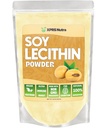 XPRS Nutra Soy Lécithine Poudre Émulsifiant Fat de grade alimentaire - Convient pour la cuisson, la cuisson au four et bien plus - Lécithine de soja ami végétalien aide à la cuisson (16 once)