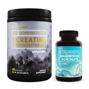 BioEmblem Glycinate de magnésium avec poudre monohydratée de zinc et de créatine