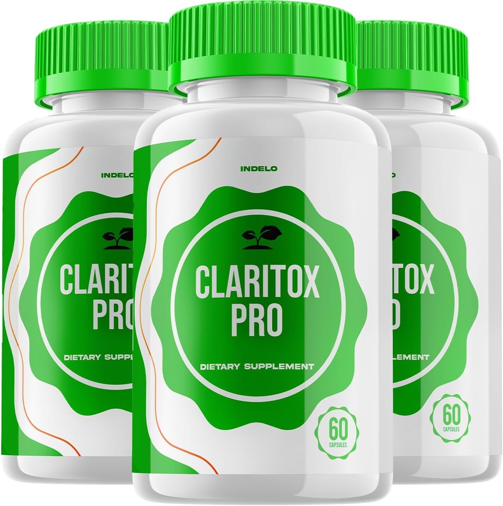 (3 Pack) Claritox Pro pour les capsules Vertigo, Claritox Pro pour les critiques Vertigo, ClaritoxPro pour le supplément de soutien Vertigo Pilules de Formule Nootropique Maximum Strength Claritox Pro pour la mémoire (180 Capsules)