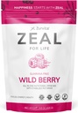 Zurvita - Zéal pour la vie Sac de bien-être de 30 jours - Berry sauvage (sans guarana) - Supplément nutritionnel pour la vitalité, l'immunité et le bien-être - 420 grammes