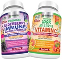 Soutien à l'Immune de la mûre aînée et vitamine naturelle C - Bundle