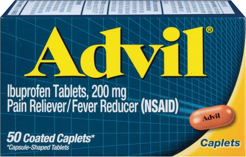 Advil Coated Caplets, 50 ct