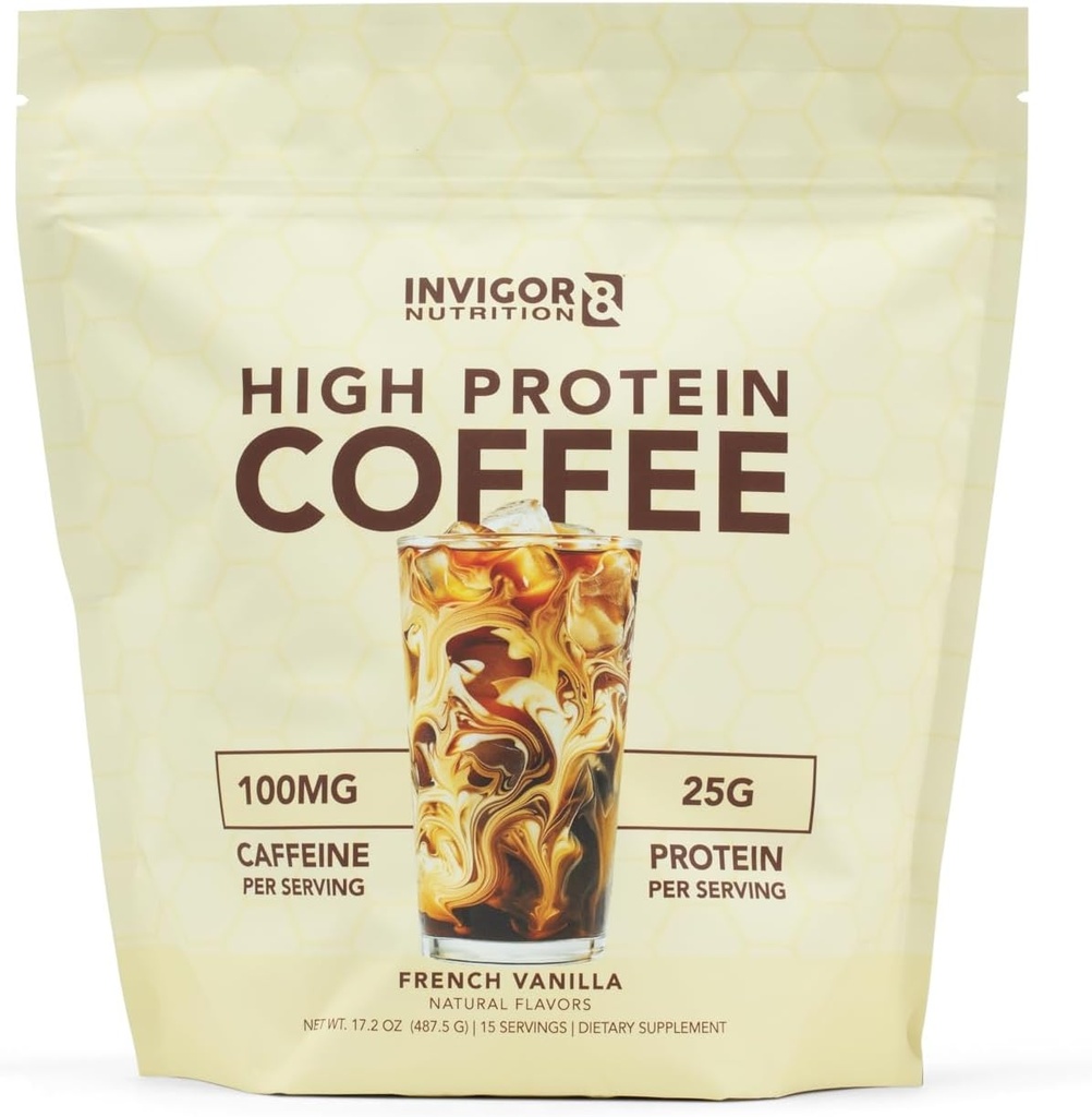 Poudre de café à haute teneur en protéines 25 Grams Whey Isolate100mg Thé vert naturel Caféine.