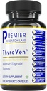 Premier Research Labs ThyroVen - Support Thyroïde pour les femmes, Support Thyroïde pour les hommes, Supplément Thyroïde, Complexe de Support Thyroïde avec Iodine d'origine naturelle - 60 Capsules
