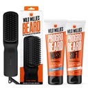 Wild Willies Beard Grooming Kit - Redresseur de barbe pour les hommes, PROGRO - Fortifié avec Biotin & Caféine pour la croissance des cheveux, lavage, hydratation - Ionic 2-en-1 Brosse de peigne chauffée, Fabriqué aux États-Unis