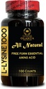 L-LYSINE 1000 mg Forme libre Amino Acid Essential - Support pour les athlètes + Muscles, supplément Amino Acid soutient la formation d'énergie, supplément Lysine L-Lysine 1000mg - 1 bouteille 100 comtes