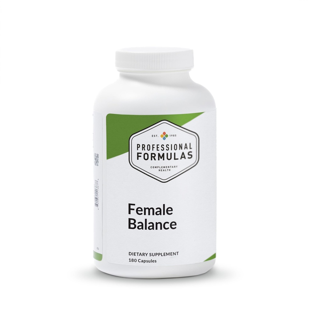 Formules professionnelles Balance féminine – Glandulaires avec racine de coho noir, vitamines et minéraux pour soutenir l'équilibre hormonal prémenstruel et ménopausal et le bien-être émotionnel - Sans gluten, 90 capsules