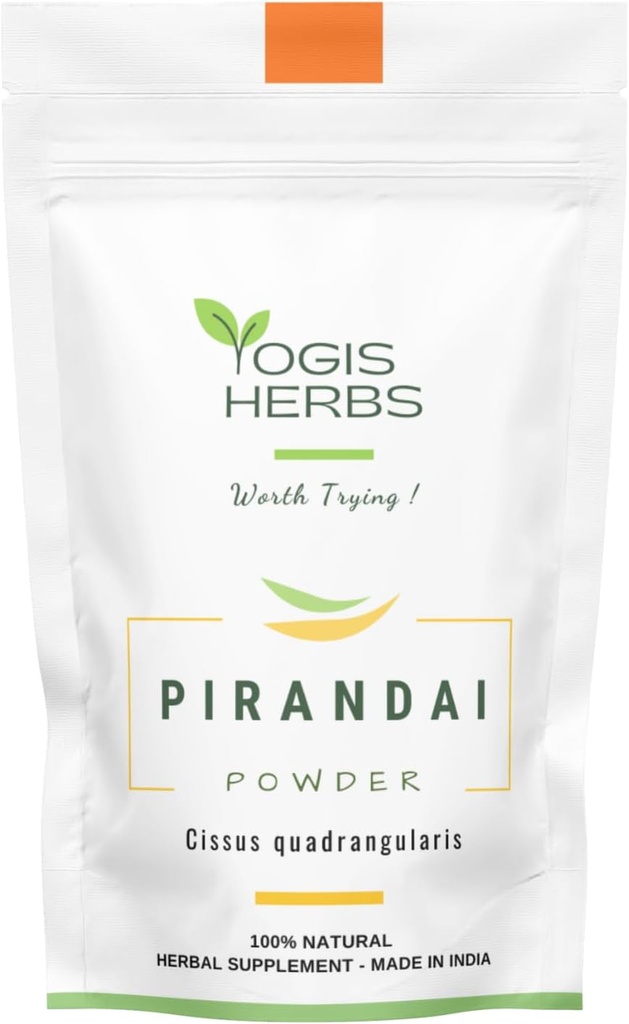 YOGIS HERBS Poudre de Pirandai (Cissus quadrirangularis) – Supplément à base de plantes (3.5 Ounce)