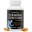 GreenIVe Curcumine curmérique avec BioPerine 90 Capsules avec Curcumine 46X Absorption supérieure