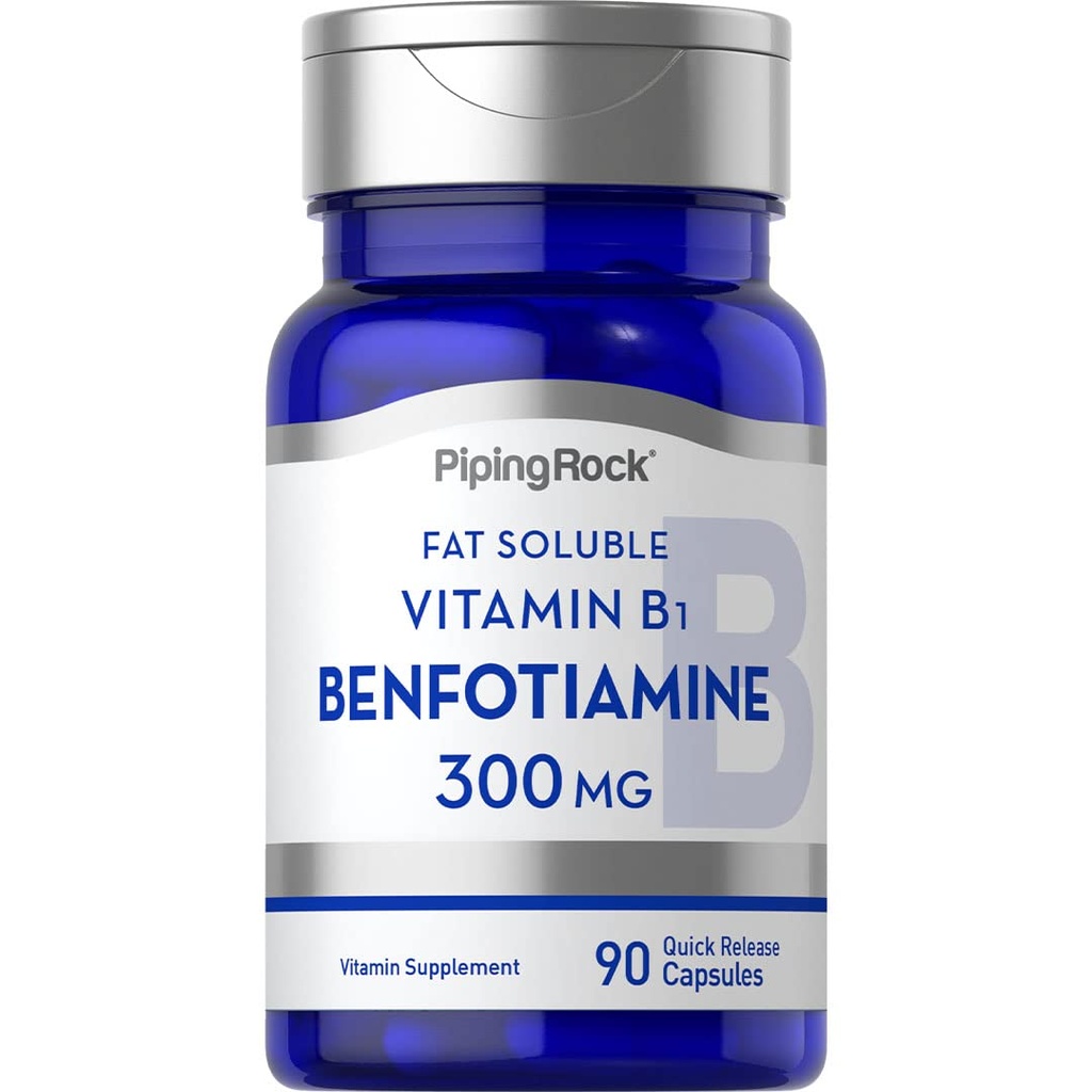 Piping Rock Benfotiamine 300mg.90 Capsules.