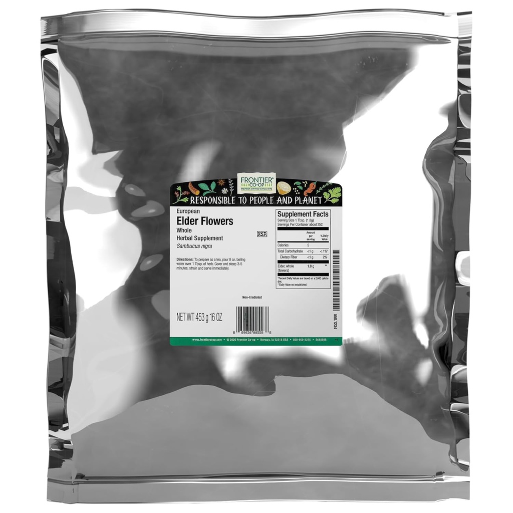 Frontier Co-op Fleurs âgées séchées, sac en vrac de 1 lb