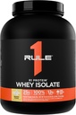 Règle 1 Protéines R1 Isolation de lactosérum - avec 25g de protéines et 6g de BCAA Exclusivement à partir de sources isolées et hydrolysées pour la récupération de l'entraînement (5 livres*, Banana Crème)