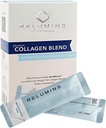 Mélange de poudre de collagène marin - Peptide de collagène avec du glutathion, du thé vert, du CoQ10 et de l'acide hyaluronique favorise la peau Glowing - 10 sachets en poudre - Aromatisés aux bleuets