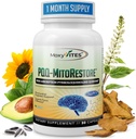 PQQ MITORESTORE Suppléments Cerveaux pour Mémoire et Focus - Supplément Mitochondria avec BioPQQ 20mg - Forme la plus pure NON chimiquement synthétisée, cognitive et cardiaque - 30 Capsules Vegan, non OGM