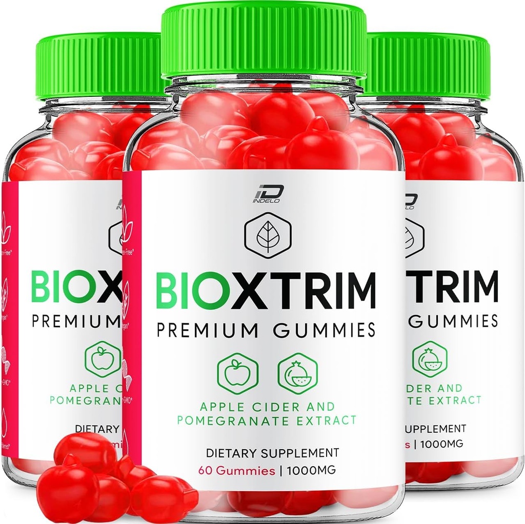 Supplément Gommies BioXtrim ACV - Bio X Trim Kéto + Gommies de vinaigre de cidre de pomme Vinegar 1000MG, Bioxtrim Gommies de kéto Avis, Vitamine B12 (3 Pack - 180 Gommies)