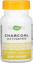 Natures Way Activated Charcoal Intestinal Cleanser Capsule, 260 mg - 100 par boîte - 3 boîtes par boîte.3