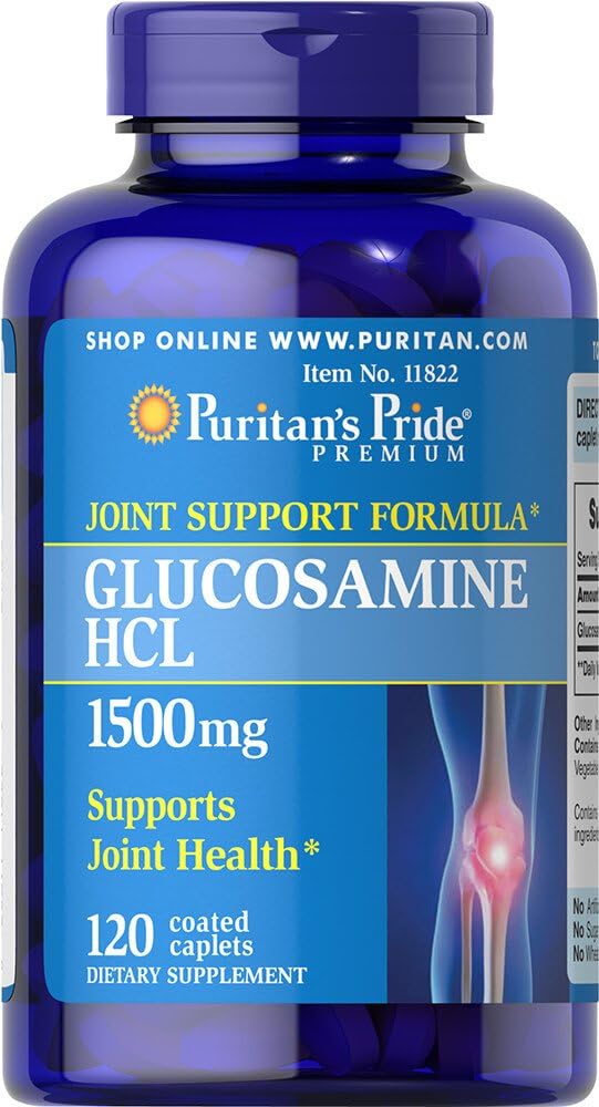Puritan's Pride Glucosamine 1500 mg Caplets, 120 Count