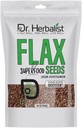Dr. HERBALIST Graines de lin 400g,Linum Usitatissimum,Semences d'Alsi,Super aliment, acides gras essentiels d'oméga, riches en protéines végétales, et fibre, pour les smoothies, le four, pour la digestion facile et l'absorption
