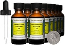 L'iode de Lugol / Solution de 2% / 12 Oz dans 12 bouteilles en verre ambre / gouttes libres / États-Unis