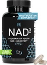 HPN NAD+ Booster – Nicotinamide Riboside Alternative (NAD3) pour les hommes et les femmes Activateur NRF2 antivieillissement, 312 mg par portion – Supplément énergie naturelle pour la longévité et la santé cellulaire, 30 pilules Veggie