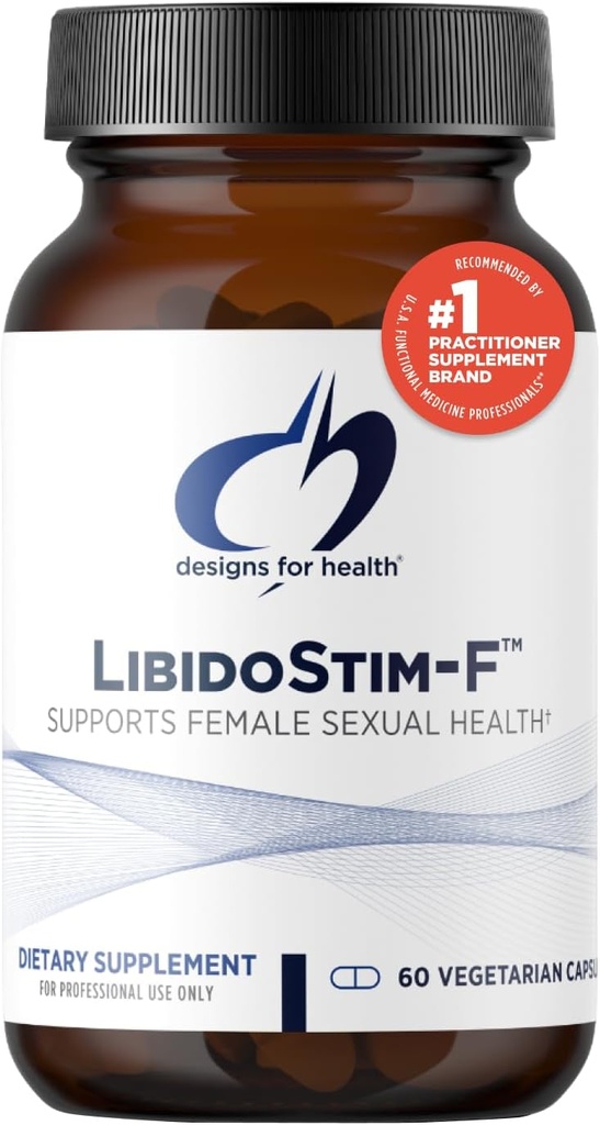 Conceptions pour la santé LibidoStim-F - Formule pour les femmes avec Tribulus, DHEA + Ginkgo Biloba - Non-OGM + Supplément sans soja pour la santé des femmes (60 capsules)
