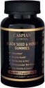 Graines noires et gommes au miel avec biotine et vitamine C, biologique, non-OGM, 2% TQ, 60 gommes