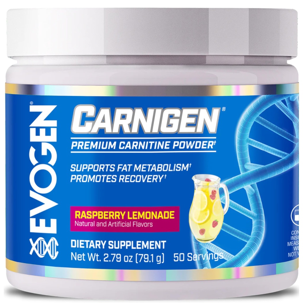 Evogen Carnigen - Poudre de carnitine premium Supporte le métabolisme des graisses et favorise la récupération