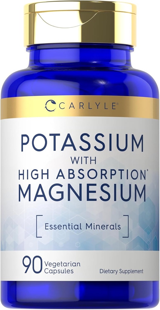 Carlyle Potassium Supplément de magnésium (90 capsules)