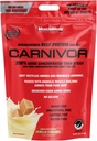 MuscleMeds Carnivor Protéine de boeuf Isolée, 0 Lactose, 0 Sucre, 0 Graisse, 0 Cholestérol, Certifié Halal, Caramel Vanille, 7 Lb, 100 portions