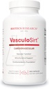 Recherche en biotique VasculoSirt®– Formulé avec l'aide de Mark Houston, MD, Soutien cardiovasculaire et sain pour un flux sanguin sain, CoQ10, Resveratrol, ALA, Ginkgo - 300 capsules