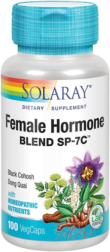 Solaray - Mélange d'hormones femelles Sp-7c Black Cohosh, 100 capsules
