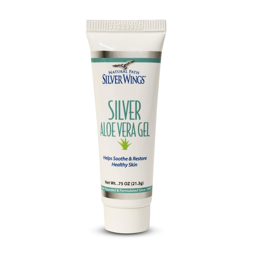 Path naturel Silver Wings 200ppm Argent avec Aloe Vera Gel - Soin de peau apaisant 0,75 oz