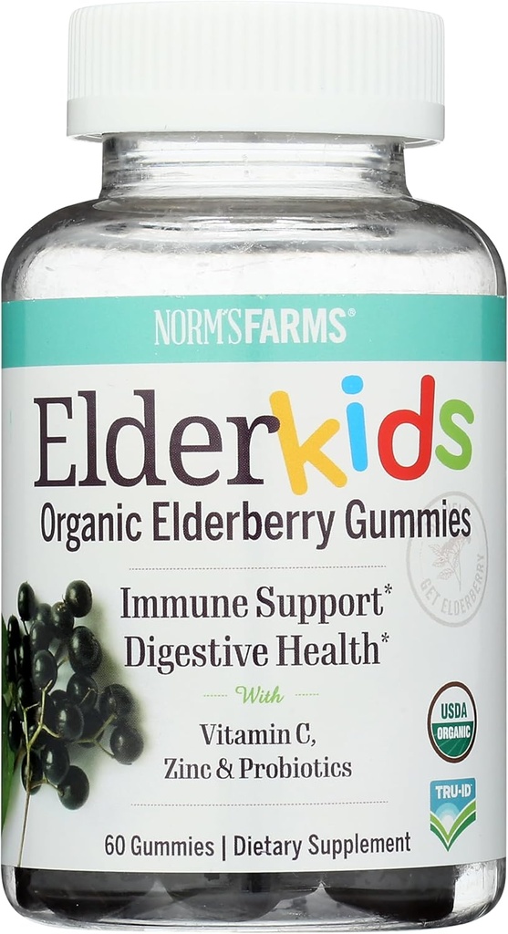 NORMS Farms Organic Elderkids Imune Support, 60 CT