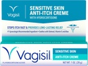 Vagisil crème féminine anti-Itch pour les femmes, formule cutanée sensible avec l'hydrocortisone, aide à soulager l'irritation de l'infection de levure, gynécologue testé, apaise et refroidit, 1 oz (paquet de 1)
