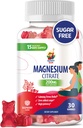 Gommies de magnésium pour les enfants et les adultes - 200mg - Calme Magnésium Chews - Supplément à mâcher Citrate de magnésium pour le soutien de l'humeur et des muscles