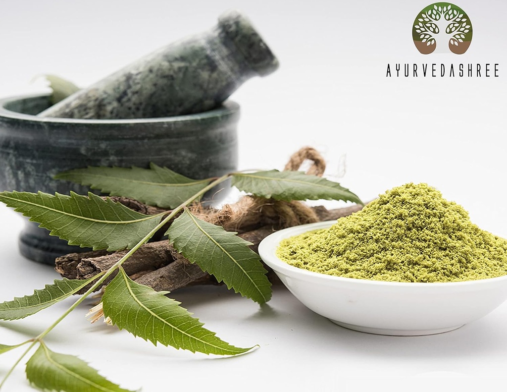 Poudre de feuille de Neem 100 Gm. Azadirachta Indica.