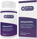 Astaxanthine naturelle Vitamine oculaire 10mg - Suppléments pour soutenir la santé des yeux - Jusqu'à 90 fois plus forte que synthétique - Formulé par les médecins - Certifié 3e partie - 60 Softgels