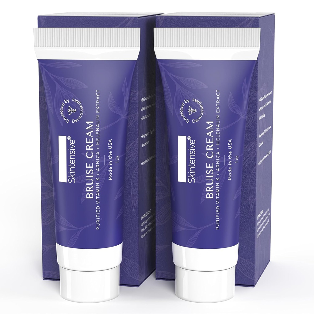 Crème de brume d'Arnica pour peau mince - hydratant, vitamine K C et E, renouvellement de la peau, 1 oz (2 pack)