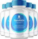 GumAktiv Capsules All Natural Care for Teeth and Gums, GumAktiv Pills Dental & Gum Health Formula Extra Strength, Vitamine and Minerals Overall Oral Protection Capsules, GumAktiv Reviews (5 Pack)