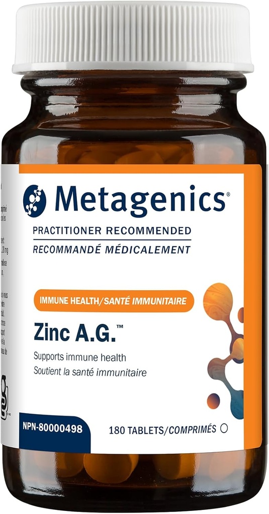 Métagène Zinc A.G. Comprimés, 180 Nombre
