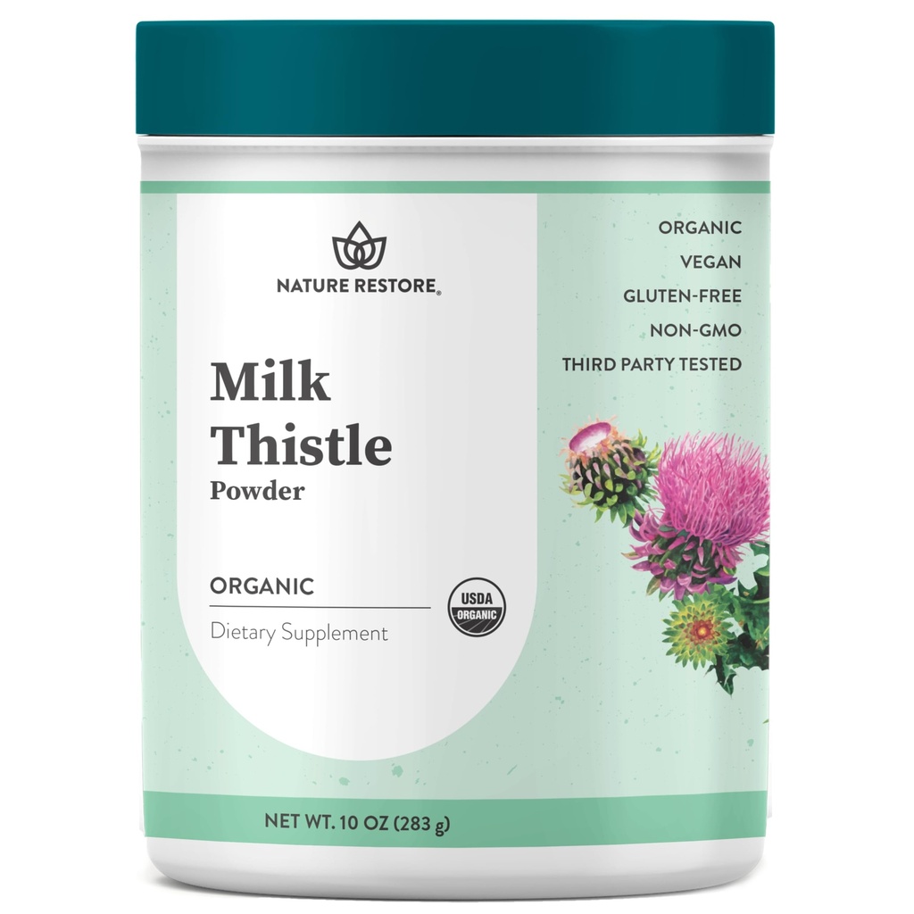 Nature Restore USDA Certified Organic Thistle Seed Powder, 10 onces, emballé en Californie