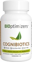 BIOptimizers Cogniotics Probiotics Supplément Cerveau - Aide à soutenir l'humeur, mieux cibler, mémoire, clarté mentale - 60 capsules