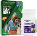 Healthy Surplus Equate Omeprazole 20mg 14-Day Course of Treatment and Vital Volumes Tips Card Bundle