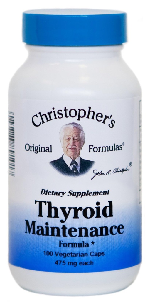 Christopher's Original Formulas Thyroid Maintenance Formula Capsule, 100 Count