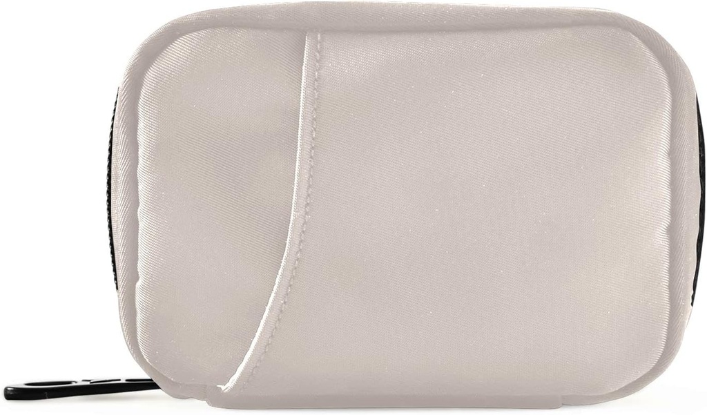 Naanle Pill Box 7 Day Pill Case Travel Pill Organizer Bag Zipper Portable Weekly Compact Size Vitamin Supplement Holder Solid Color Khaki Z - Khaki 4.6 x 3.14 x 1.88 Inch 1.0 Count 0.12 kilograms